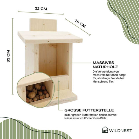 Eichhörnchen Futterhaus