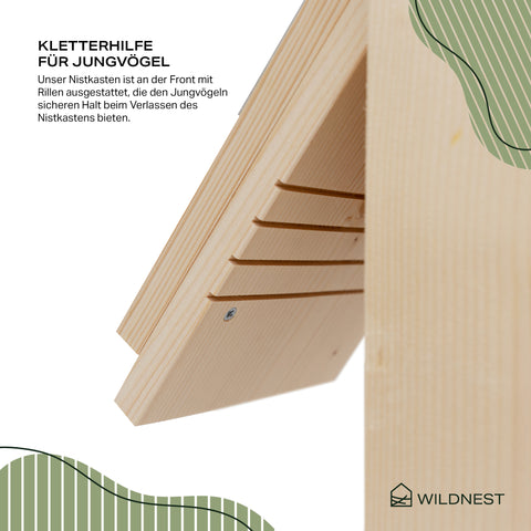 Waldgarten-Set (Nistkasten Meise, Star & Rotkehlchen, Vogelhaus, Igelhaus & Eichhörnchen-Futterhaus)